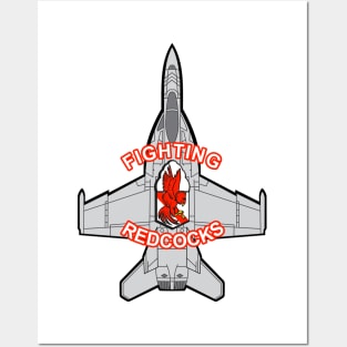 F/A-18 Rhino - Fighting Redcocks Posters and Art